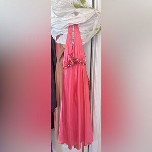 Pink midi dress worn once. Kept in bag smoke free home